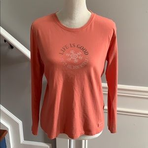 Long sleeve Life Is Good Tee Shirt
